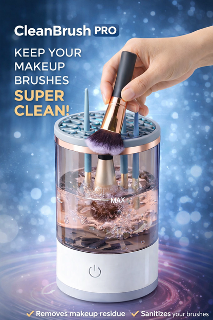 CleanBrush Pro – Portable USB Electric Makeup Brush Cleaner